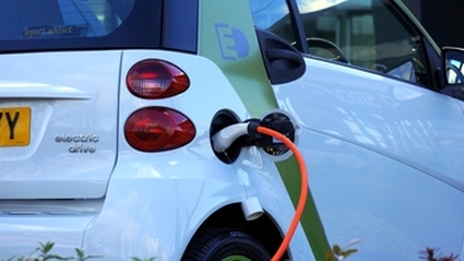 Electric Car Using Charging Station