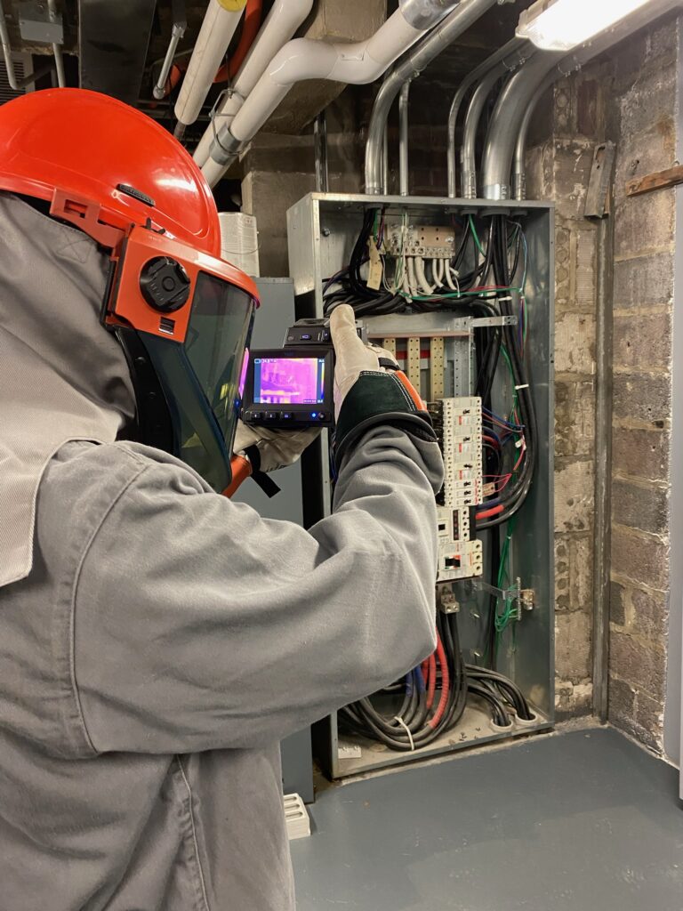 Lippolis Tech in PPE following NEC 110.16(B) code regulations